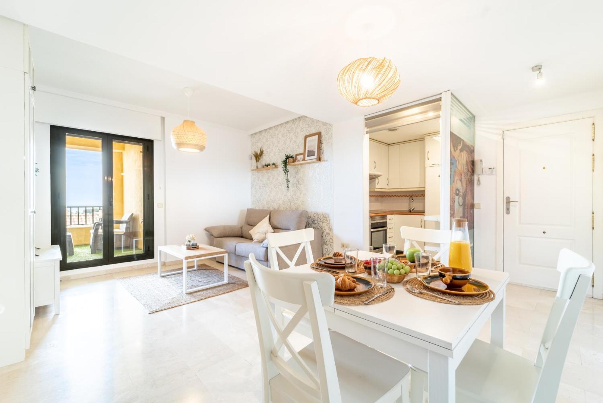 Fabulous Golf Front Apartment With Pool And Seaview Benalmádena Exteriör bild